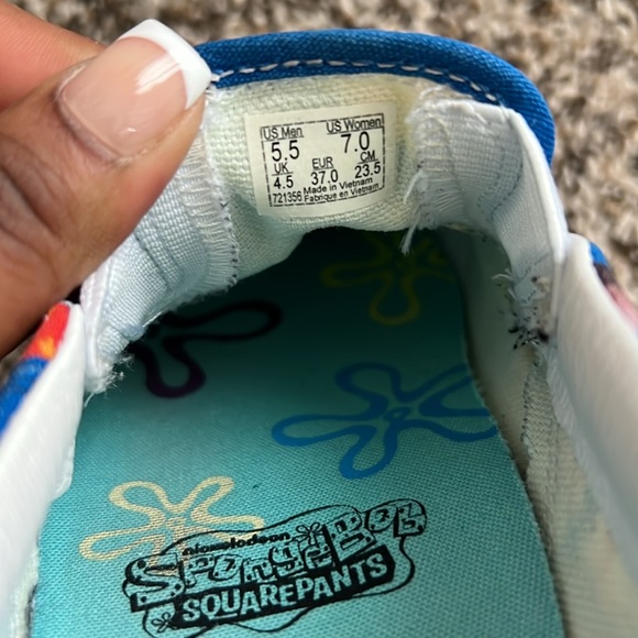 Vans Spongebob Slip-On Shoes W7 - Picture 6 of 8